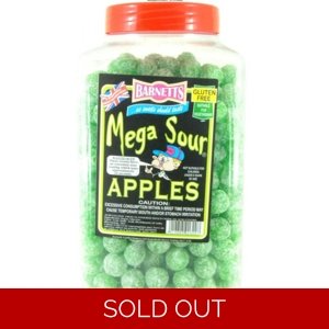 Barnetts Mega Sour Apples Gluten Free Sweets